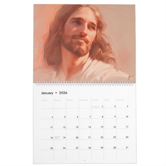 顔 カレンダー (1月 2026)