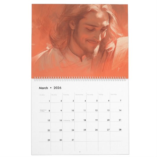 顔 カレンダー (3月 2026)