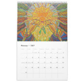 顔 カレンダー (2月 2027)