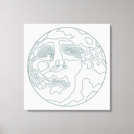 顔 キャンバスプリント (正面)