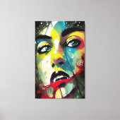 顔 キャンバスプリント (正面)