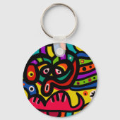 顔 キーホルダー (正面)