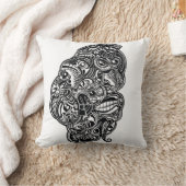 顔 クッション (ブランケット)