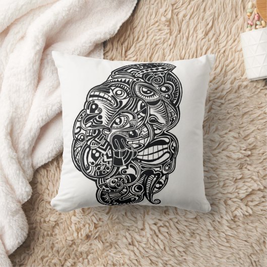 顔 クッション (ブランケット)