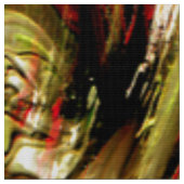 顔..... ファブリック (クローズアップ)