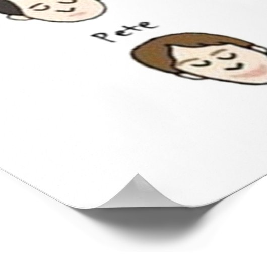 顔 ポスター (角)