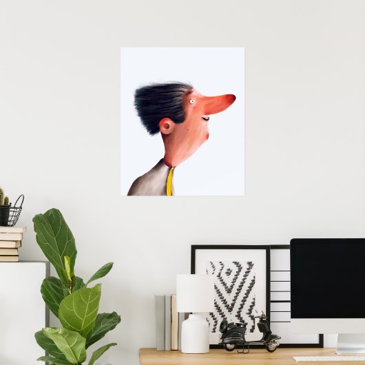 顔 ポスター (ホームオフィス)