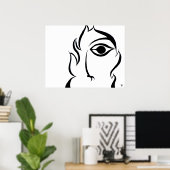 顔 ポスター (ホームオフィス)