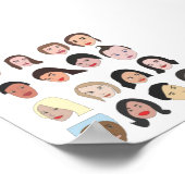 顔 ポスター (角)