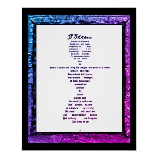 顔 ポスター (正面)