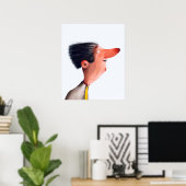 顔 ポスター (ホームオフィス)