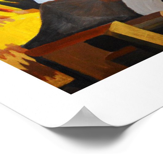 顔 ポスター (角)