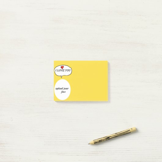 顔 ポストイット (デスク上)