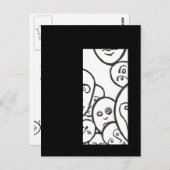 顔 ポストカード (正面/裏面)