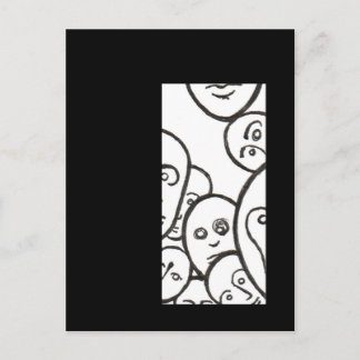 顔 ポストカード