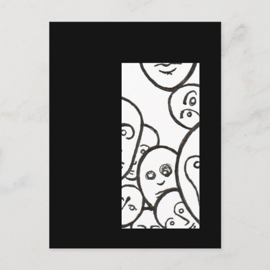 顔 ポストカード (正面)