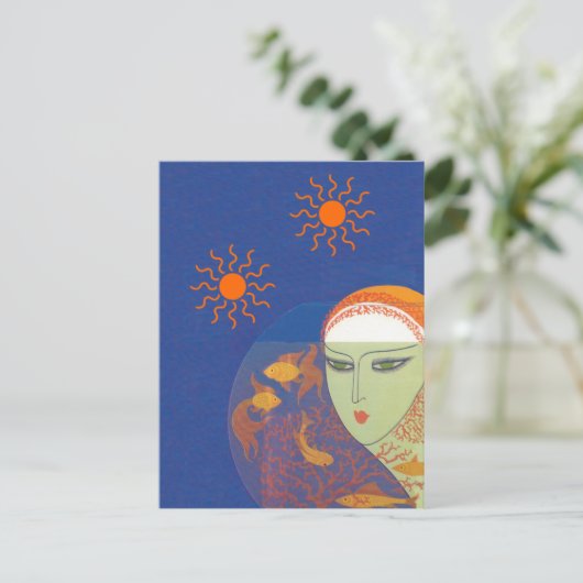 顔 ポストカード (スタンド正面)