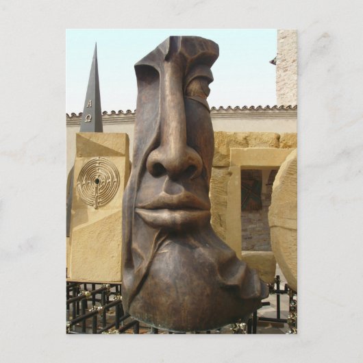 顔 ポストカード (正面)