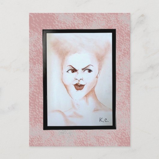 顔 ポストカード (正面)