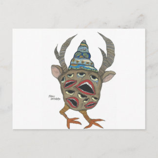 顔 ポストカード