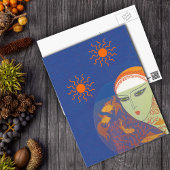 顔 ポストカード