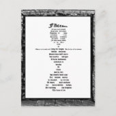 顔 ポストカード (正面)