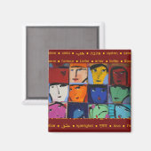 顔 マグネット (正面/裏面)