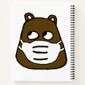 顔・マスクのGroundhog ノートブック (裏面)