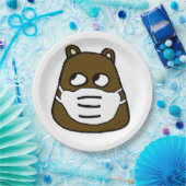 顔・マスクのGroundhog ペーパープレート (パーティー)