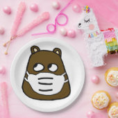 顔・マスクのGroundhog ペーパープレート (パーティー)