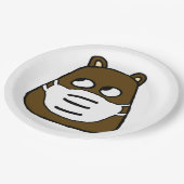 顔・マスクのGroundhog ペーパープレート (アングル)