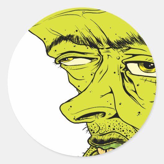 顔 ラウンドシール (正面)