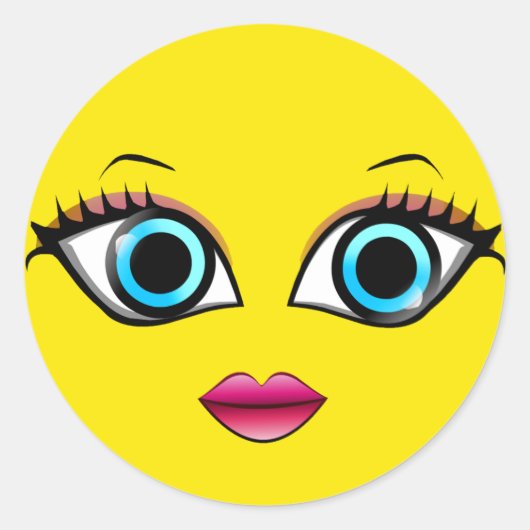 顔 ラウンドシール (正面)