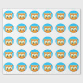 顔 ラッピングペーパー (フラット)