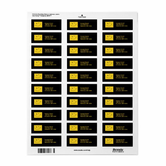 顔 ラベル (フルシート)