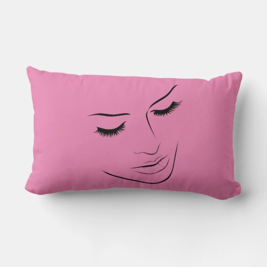 顔 ランバークッション (裏面)