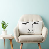 顔 ランバークッション (椅子)