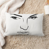 顔 ランバークッション (ブランケット)