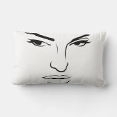 顔 ランバークッション (裏面)