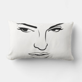 顔 ランバークッション