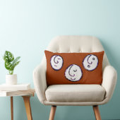 顔 ランバークッション (椅子)