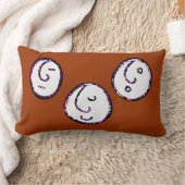 顔 ランバークッション (ブランケット)