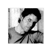 顔(写真)ゴムスタンプ ラバースタンプ (インプリント)