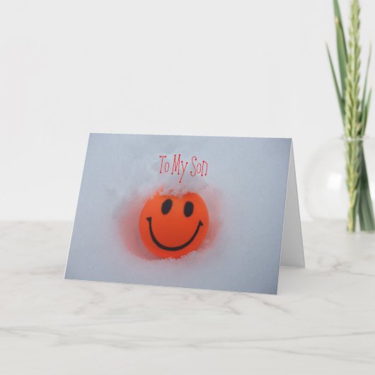 顔-息子のバレンタインデー シーズンカード (正面)