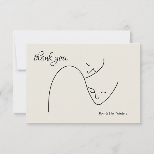 顔 感謝カード (正面)