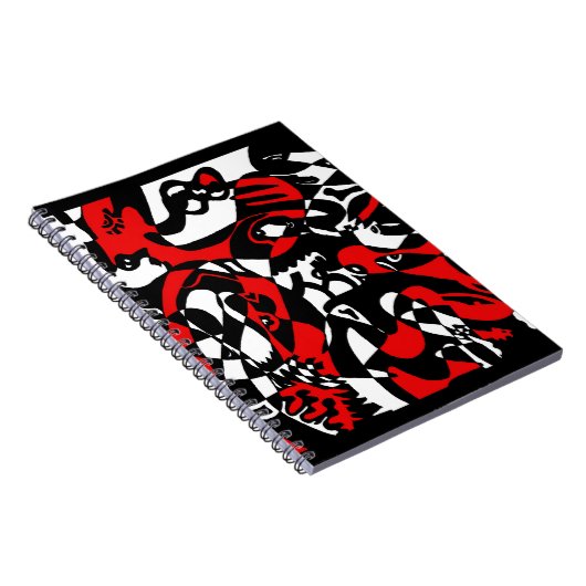 「顔」抽象芸術アート ノートブック (右側)