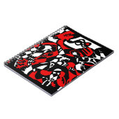 「顔」抽象芸術アート ノートブック (左側)