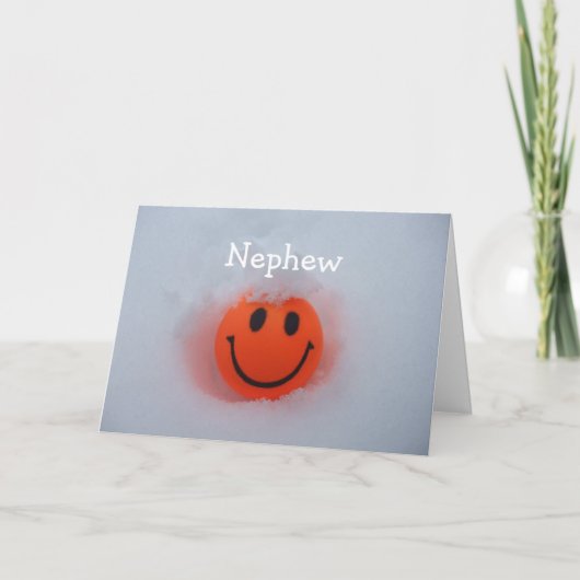 顔-甥のバレンタインデー シーズンカード (正面)