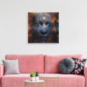 顔（第三の目） キャンバスプリント (インサイチュ (リビング))