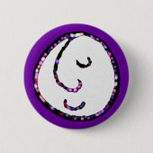 顔 缶バッジ (正面)